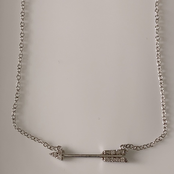 Charlotte Lu Jewelry - White gold & diamond Charlotte Lu arrow Necklace